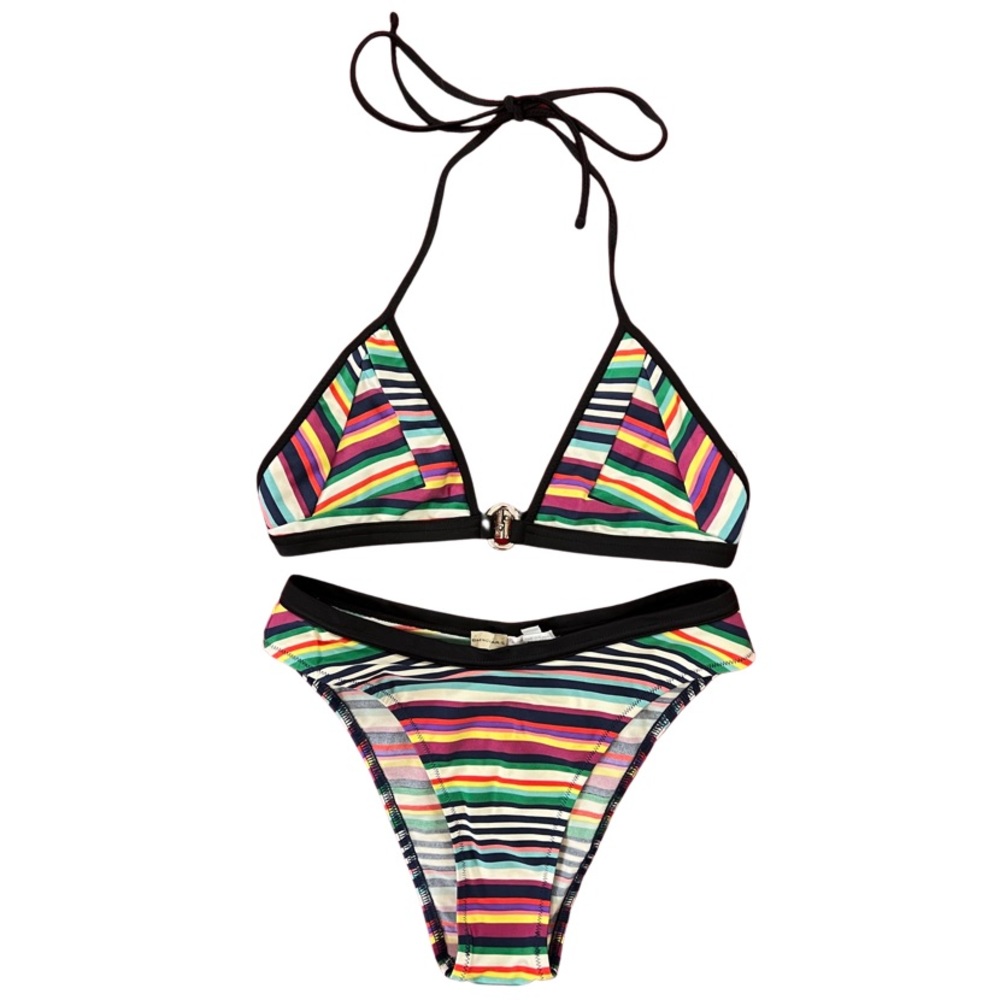 Balenciaga Striped Bikini RARE! 36